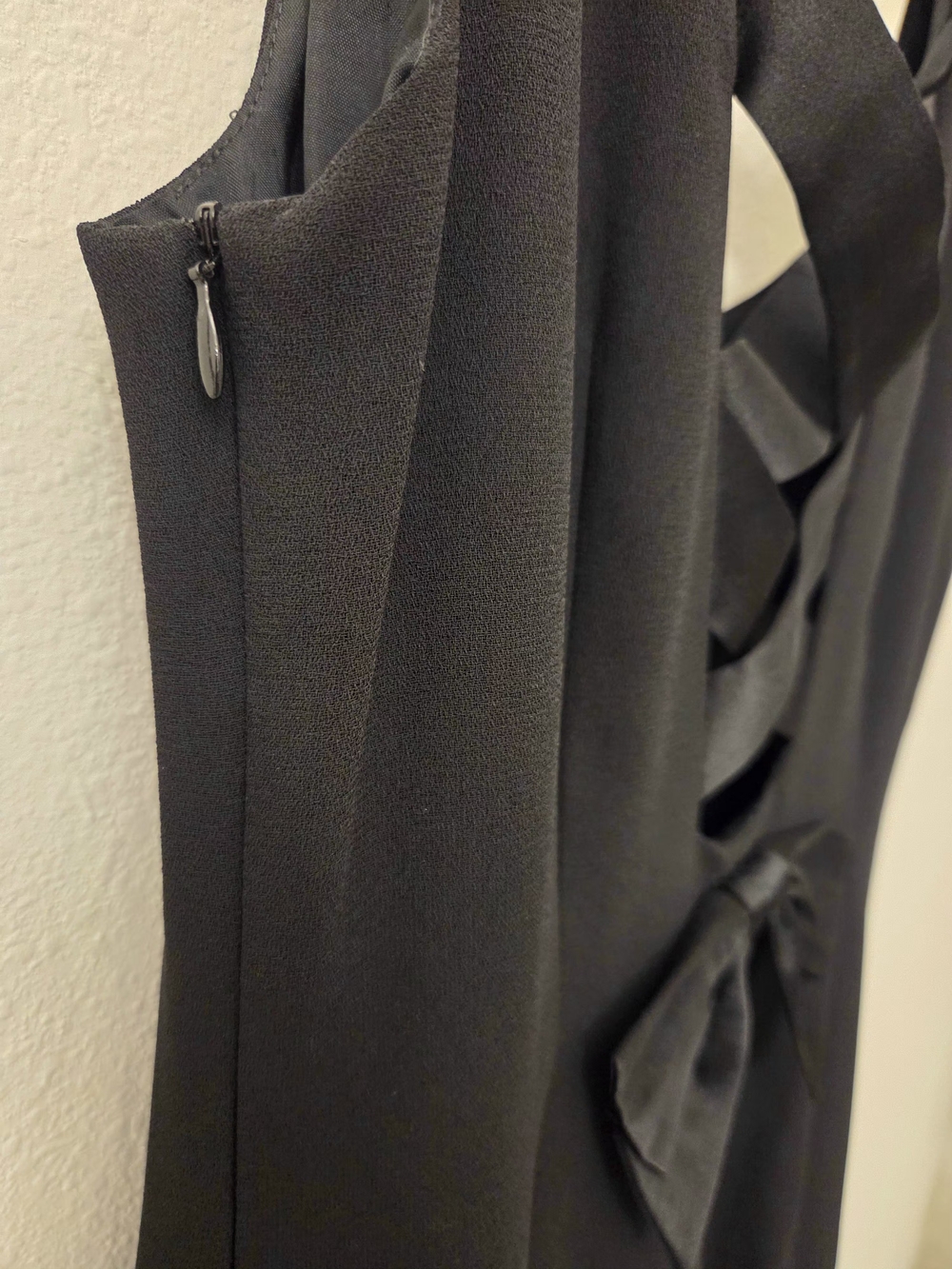 Laundry By Shelli Segal Black Sleeveless Maxi Dress with Crisscross Back - Picture 5 of 6